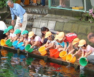 稚魚の放流