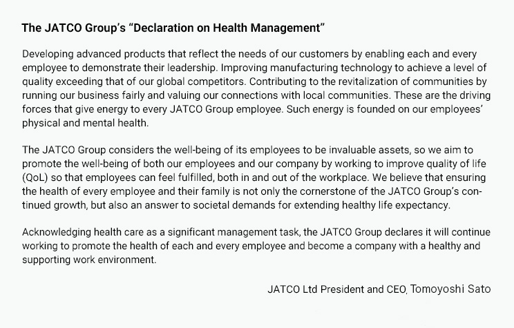 Declaration on health management