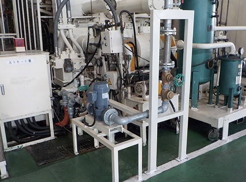 Cold water circulation equipment at forging facilities