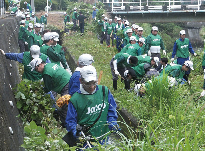 Cleaning of Koike River