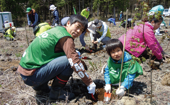 富士山麗ブナ林創造事業
