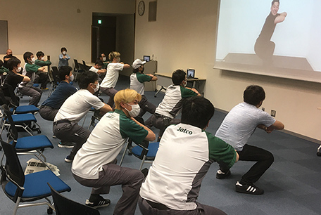 An exercise event in collaboration with RIZAP